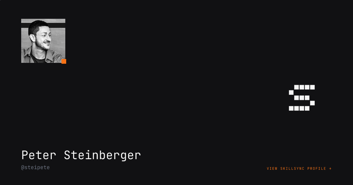 Peter Steinberger - Developer Profile | Skillsync